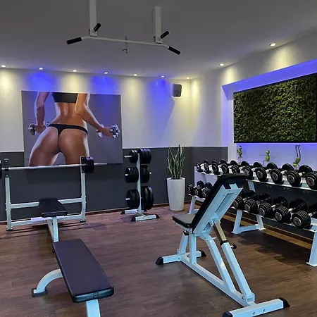 別荘 Hts Haus Respirada Wellnessarea, Whirlpool, Gym, Sauna メッケンハイム